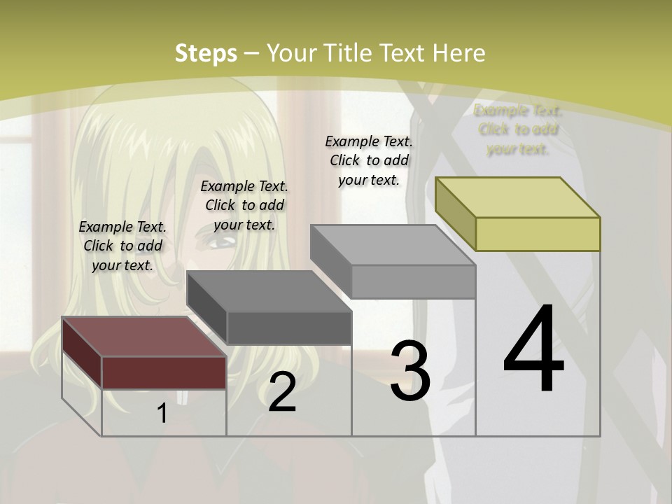 A Couple Of Anime Characters Standing Next To Each Other PowerPoint Template