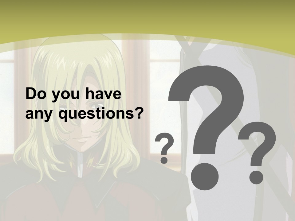 A Couple Of Anime Characters Standing Next To Each Other PowerPoint Template