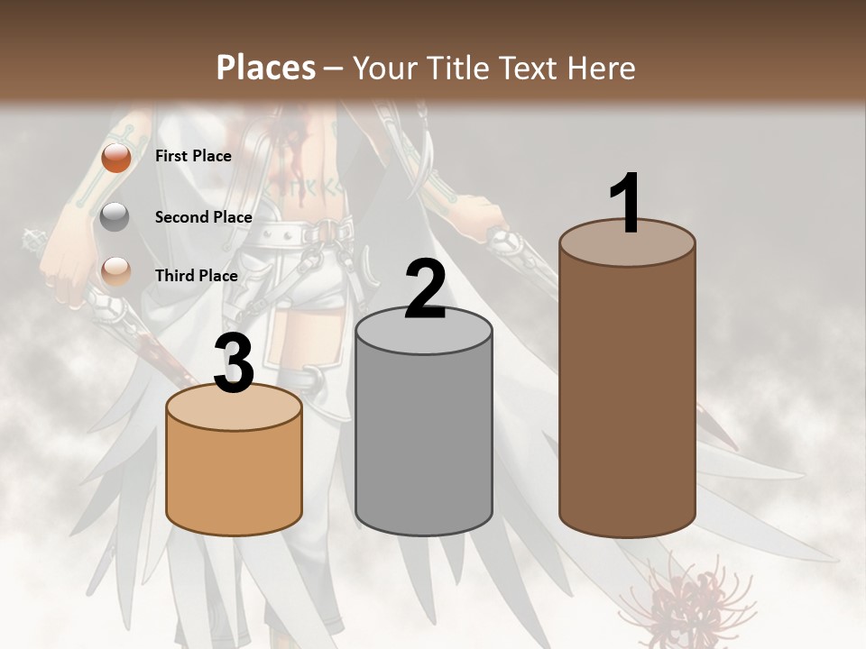 An Anime Character With A Sword In His Hand PowerPoint Template