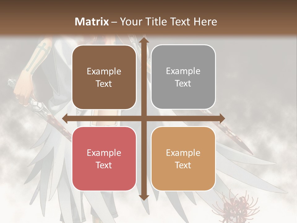 An Anime Character With A Sword In His Hand PowerPoint Template