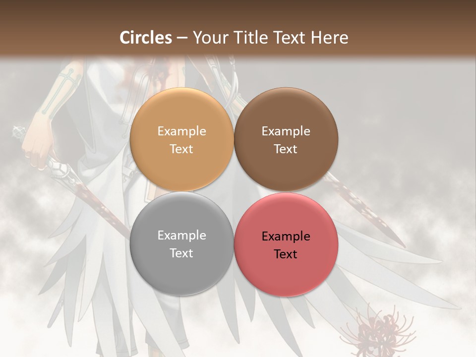 An Anime Character With A Sword In His Hand PowerPoint Template