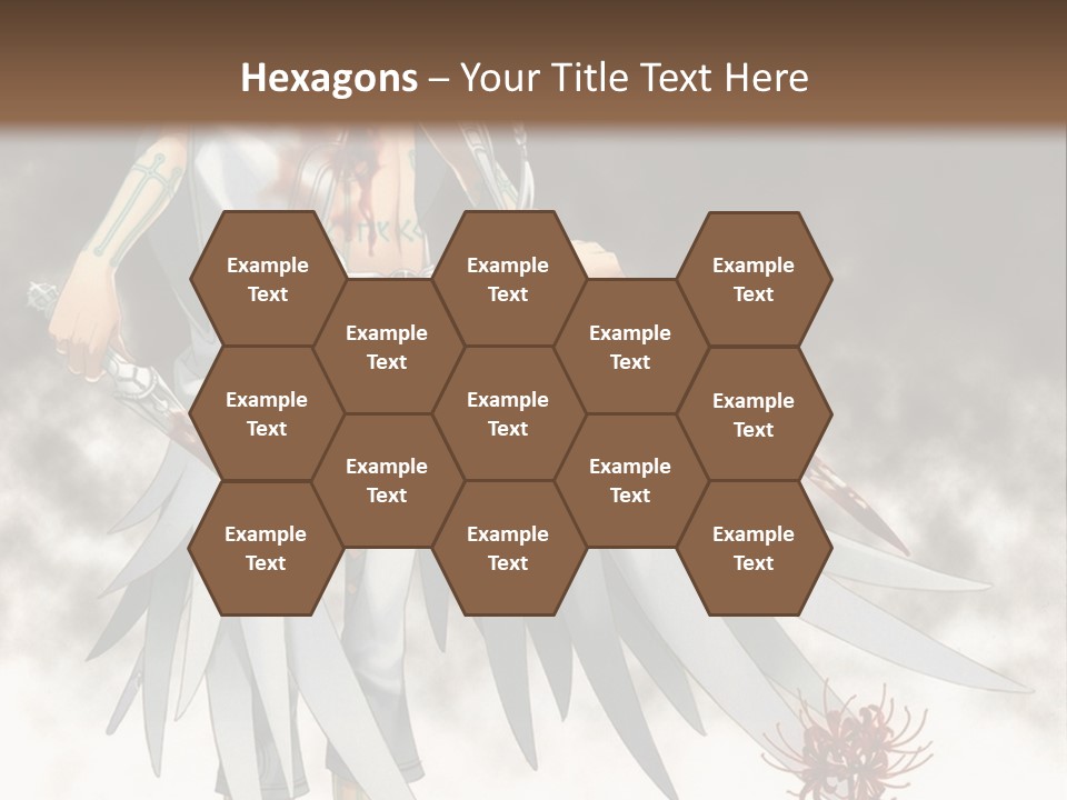 An Anime Character With A Sword In His Hand PowerPoint Template