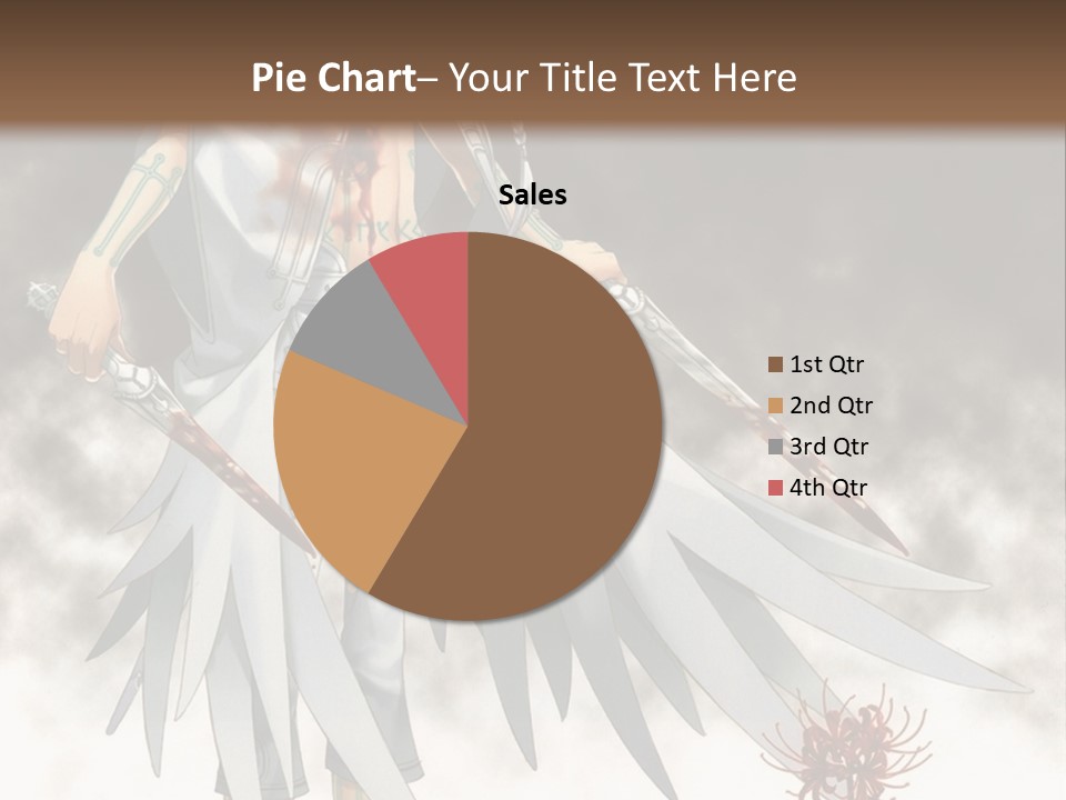 An Anime Character With A Sword In His Hand PowerPoint Template