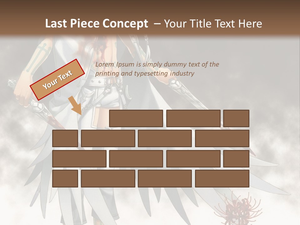 An Anime Character With A Sword In His Hand PowerPoint Template