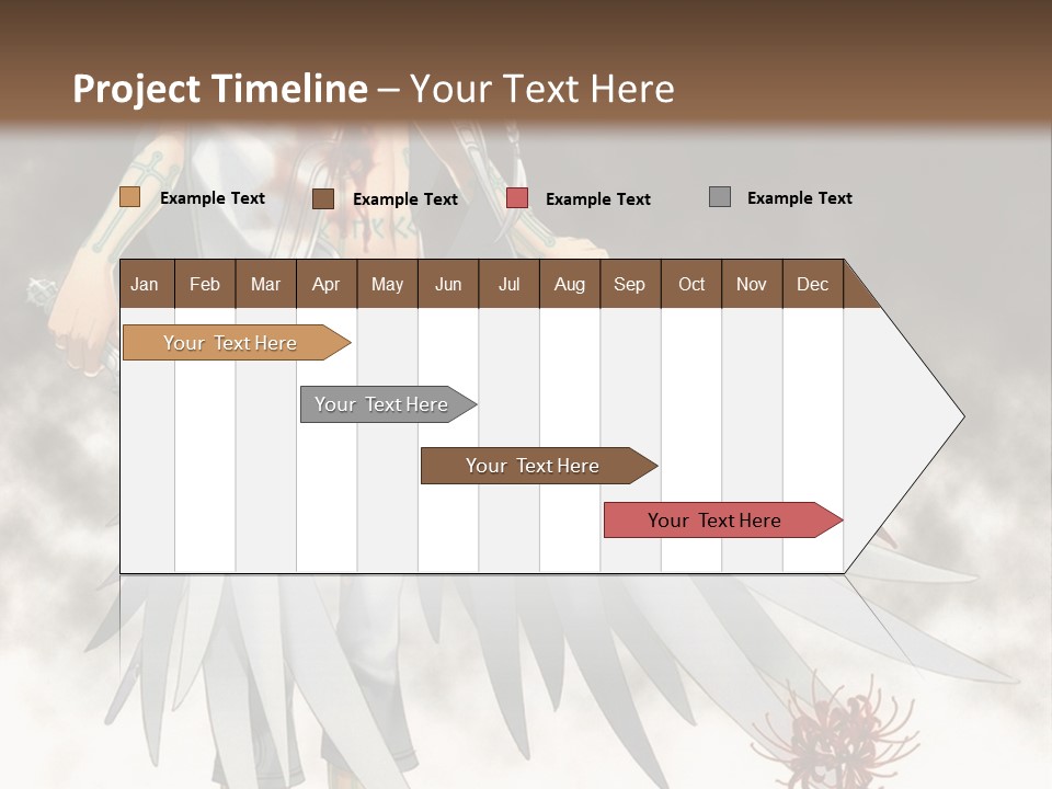 An Anime Character With A Sword In His Hand PowerPoint Template