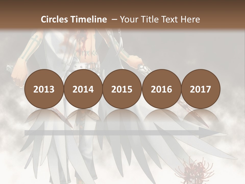 An Anime Character With A Sword In His Hand PowerPoint Template