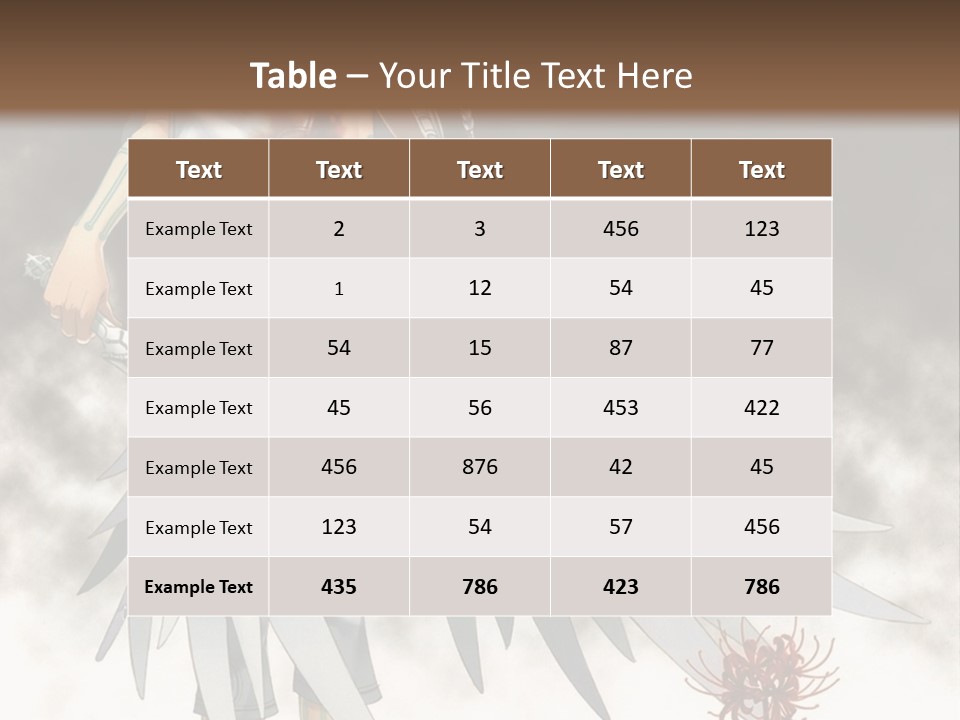 An Anime Character With A Sword In His Hand PowerPoint Template