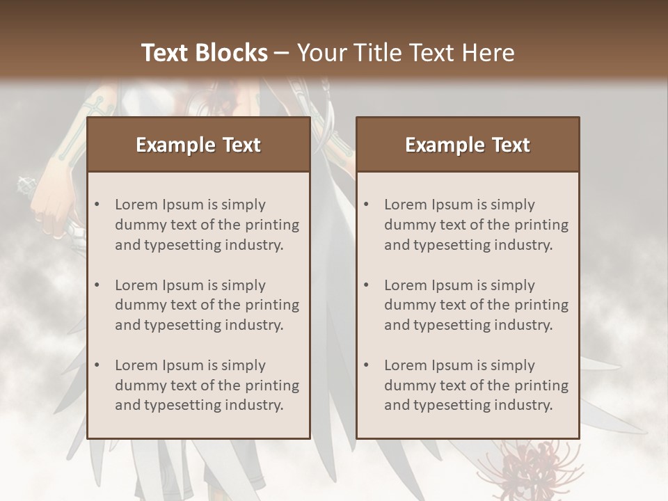 An Anime Character With A Sword In His Hand PowerPoint Template