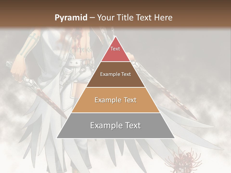 An Anime Character With A Sword In His Hand PowerPoint Template