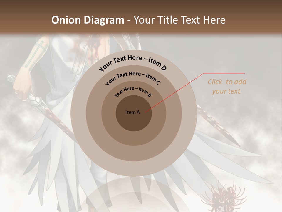 An Anime Character With A Sword In His Hand PowerPoint Template