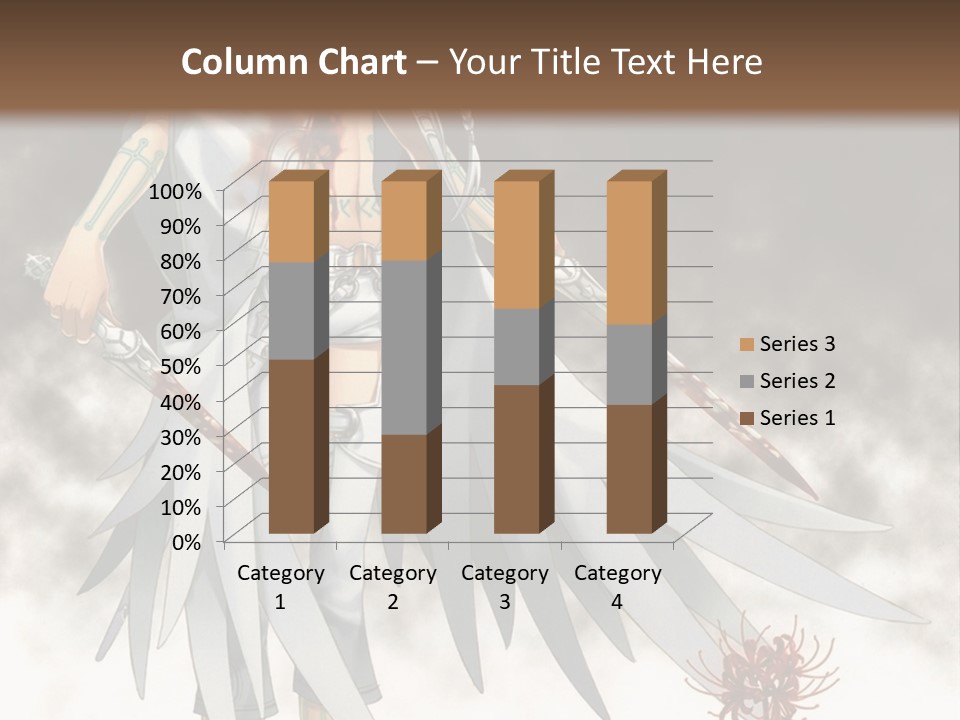 An Anime Character With A Sword In His Hand PowerPoint Template