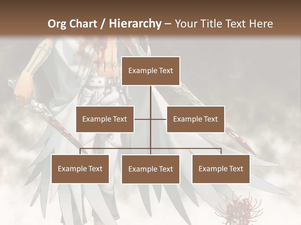 An Anime Character With A Sword In His Hand PowerPoint Template