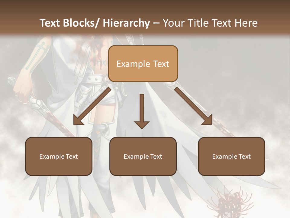 An Anime Character With A Sword In His Hand PowerPoint Template