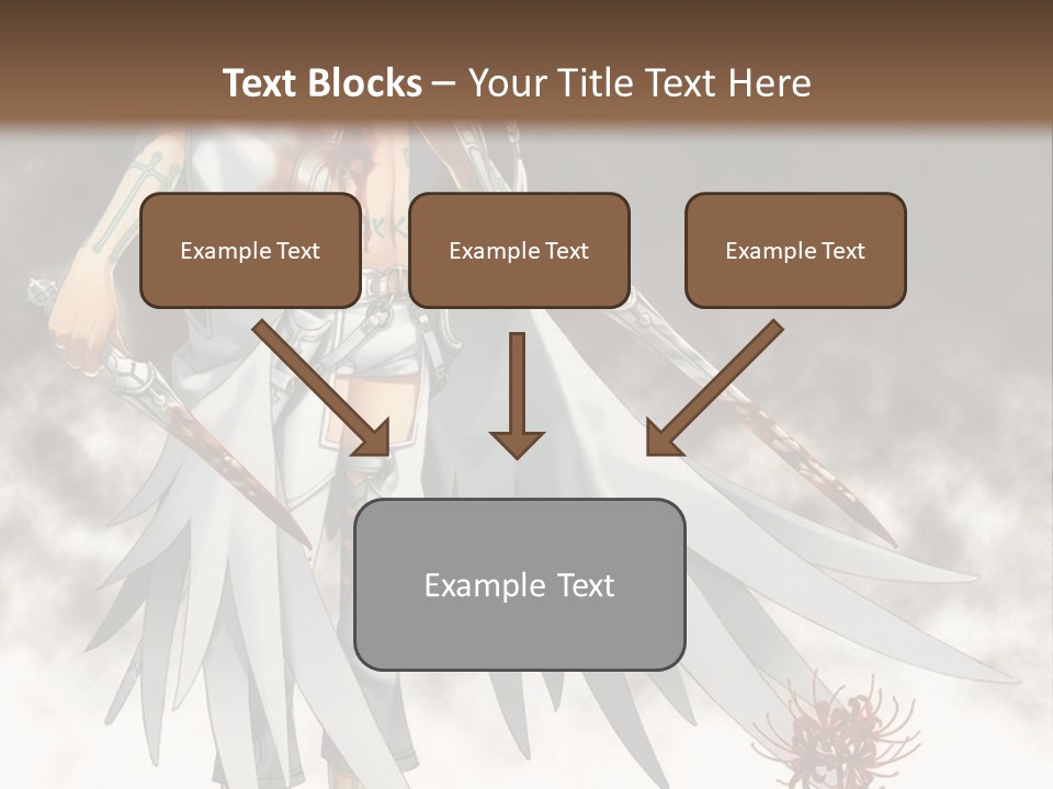 An Anime Character With A Sword In His Hand PowerPoint Template
