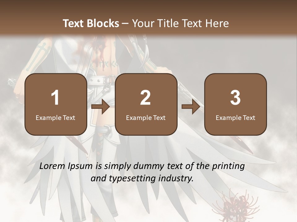 An Anime Character With A Sword In His Hand PowerPoint Template