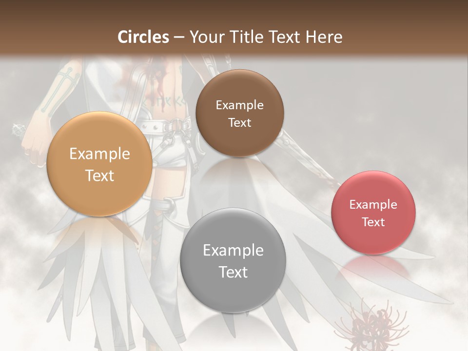 An Anime Character With A Sword In His Hand PowerPoint Template