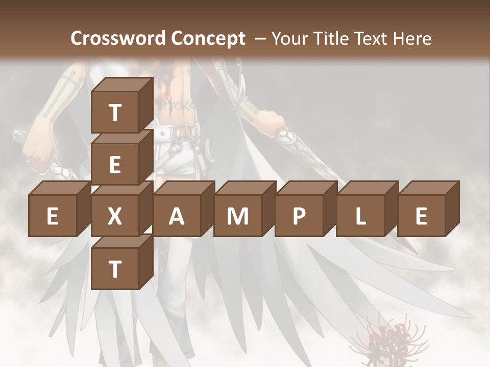 An Anime Character With A Sword In His Hand PowerPoint Template