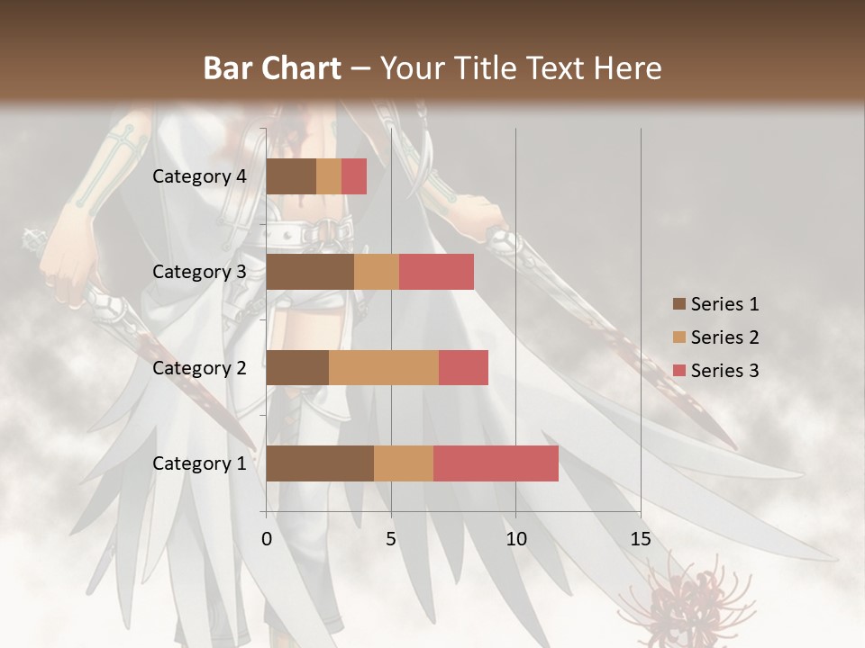 An Anime Character With A Sword In His Hand PowerPoint Template