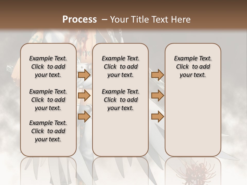 An Anime Character With A Sword In His Hand PowerPoint Template