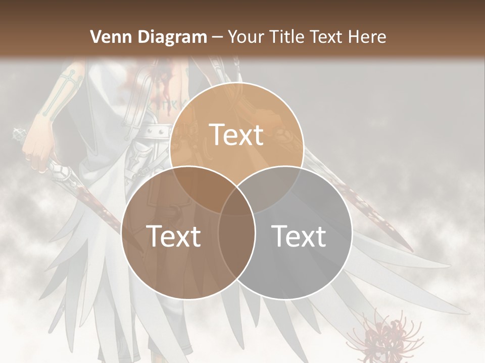 An Anime Character With A Sword In His Hand PowerPoint Template