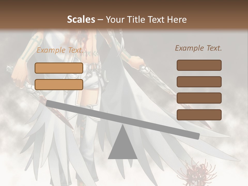 An Anime Character With A Sword In His Hand PowerPoint Template