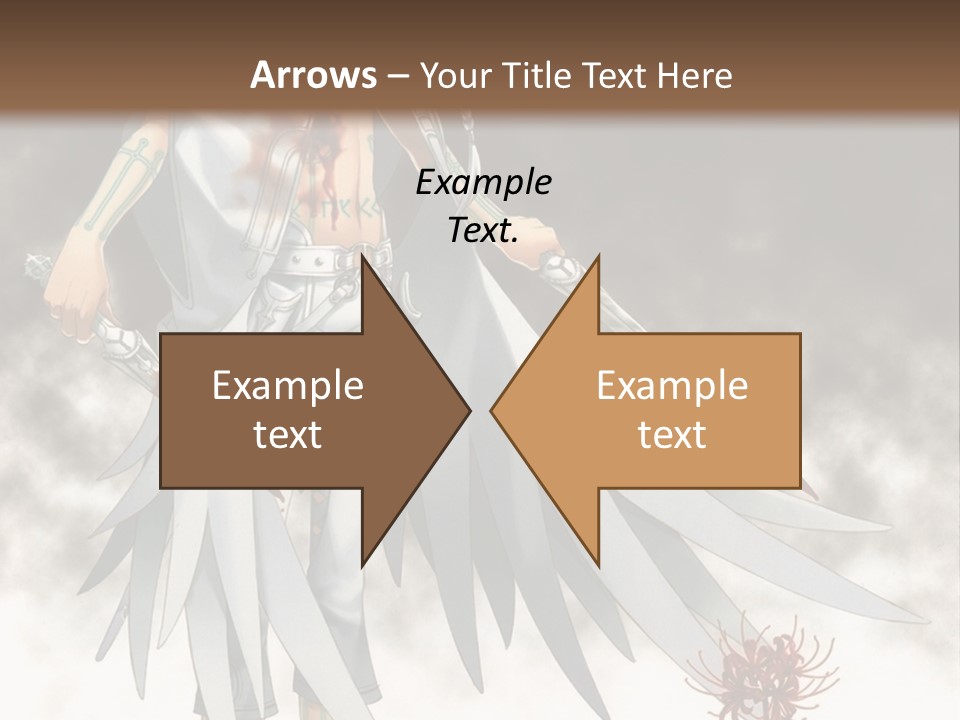 An Anime Character With A Sword In His Hand PowerPoint Template