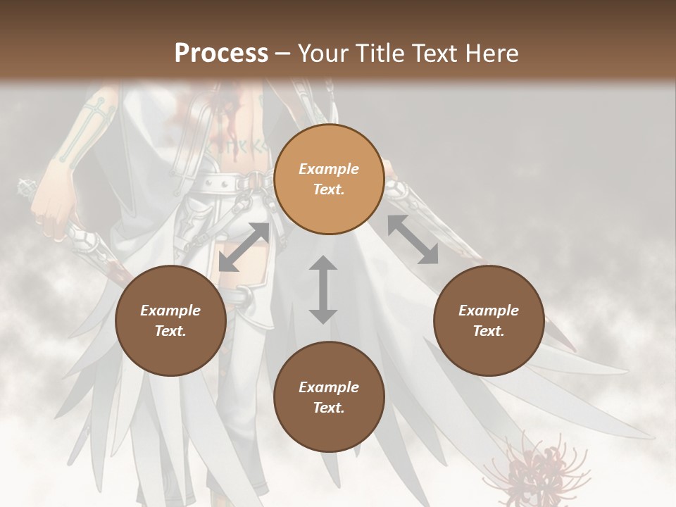 An Anime Character With A Sword In His Hand PowerPoint Template