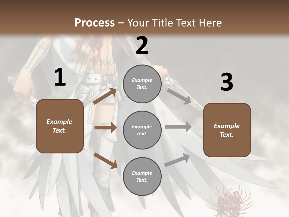 An Anime Character With A Sword In His Hand PowerPoint Template