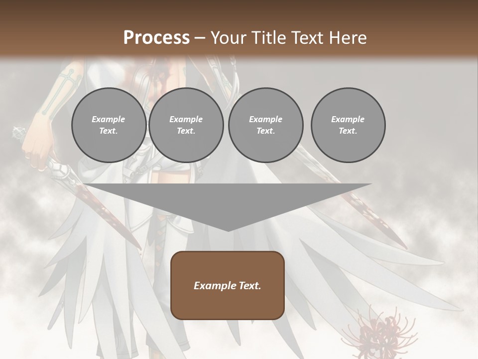 An Anime Character With A Sword In His Hand PowerPoint Template