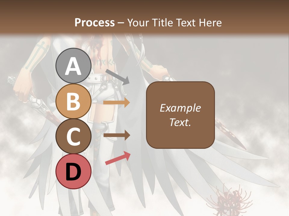 An Anime Character With A Sword In His Hand PowerPoint Template