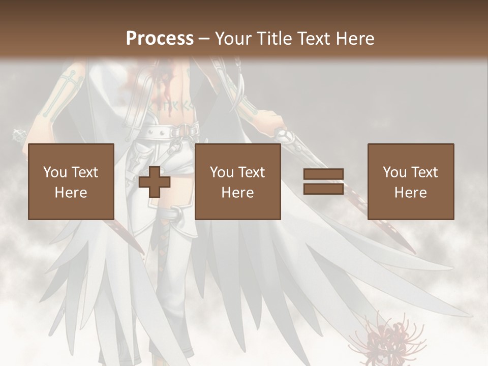 An Anime Character With A Sword In His Hand PowerPoint Template