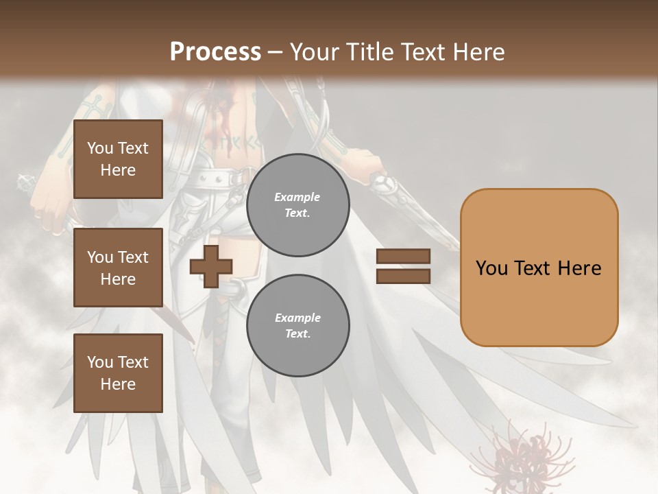 An Anime Character With A Sword In His Hand PowerPoint Template