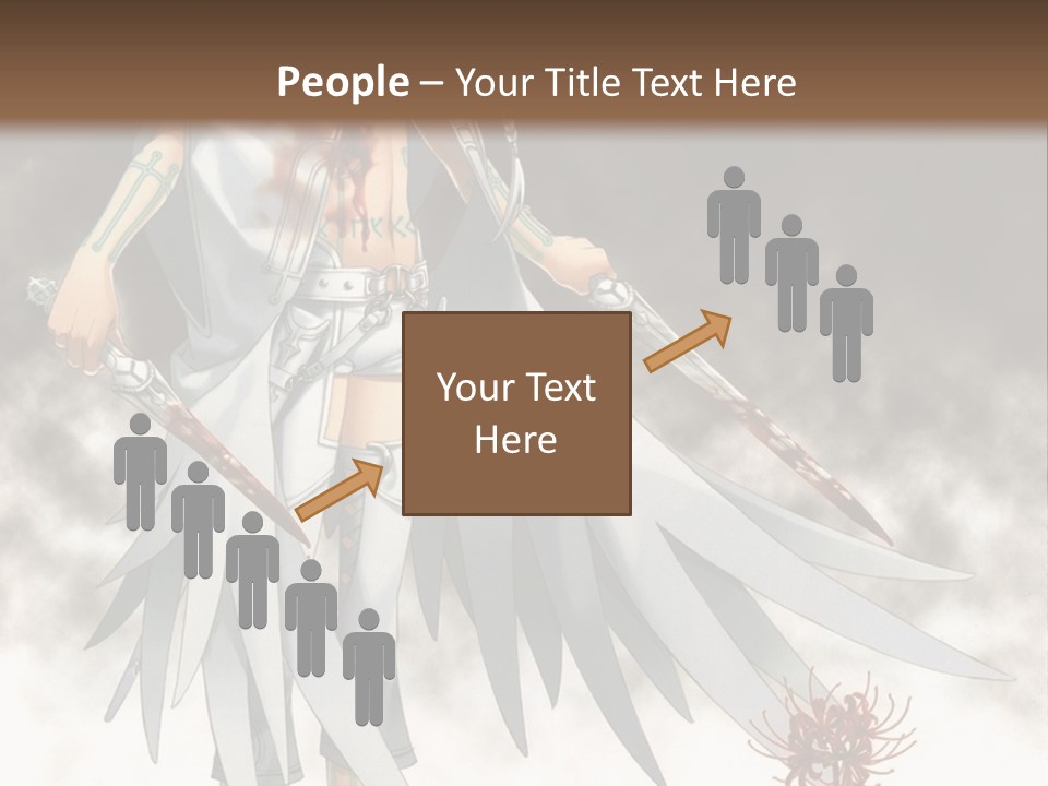 An Anime Character With A Sword In His Hand PowerPoint Template