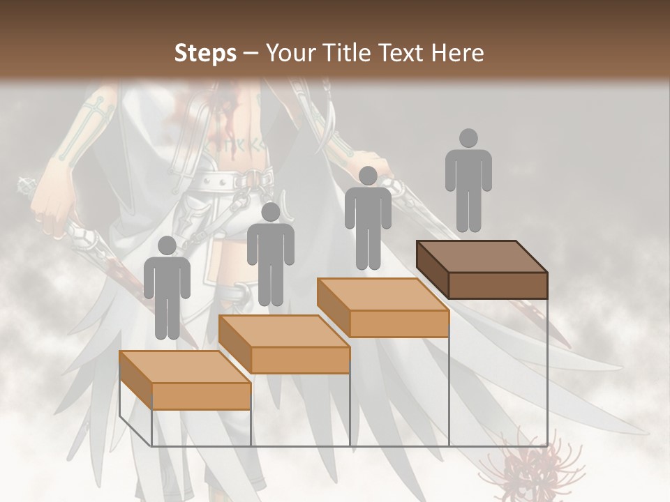 An Anime Character With A Sword In His Hand PowerPoint Template