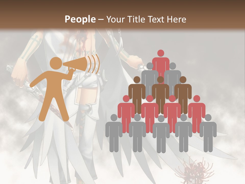 An Anime Character With A Sword In His Hand PowerPoint Template