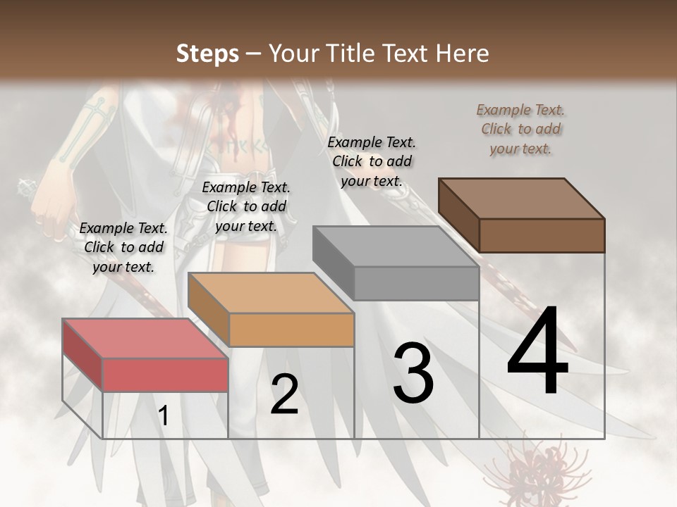 An Anime Character With A Sword In His Hand PowerPoint Template