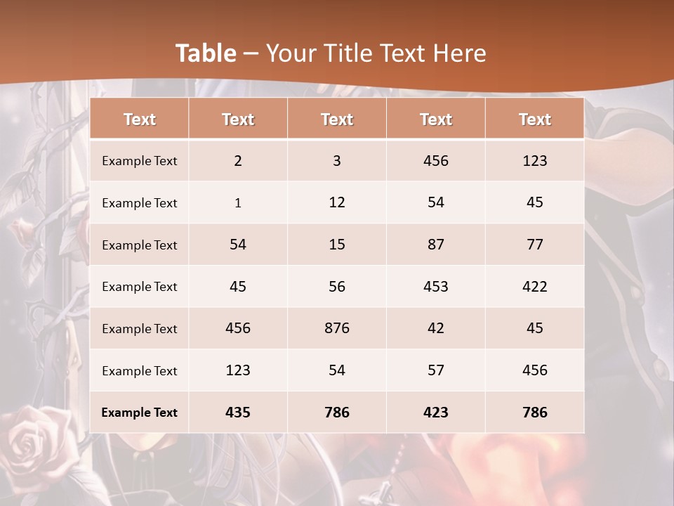 A Group Of Anime Characters With A Brown Background PowerPoint Template