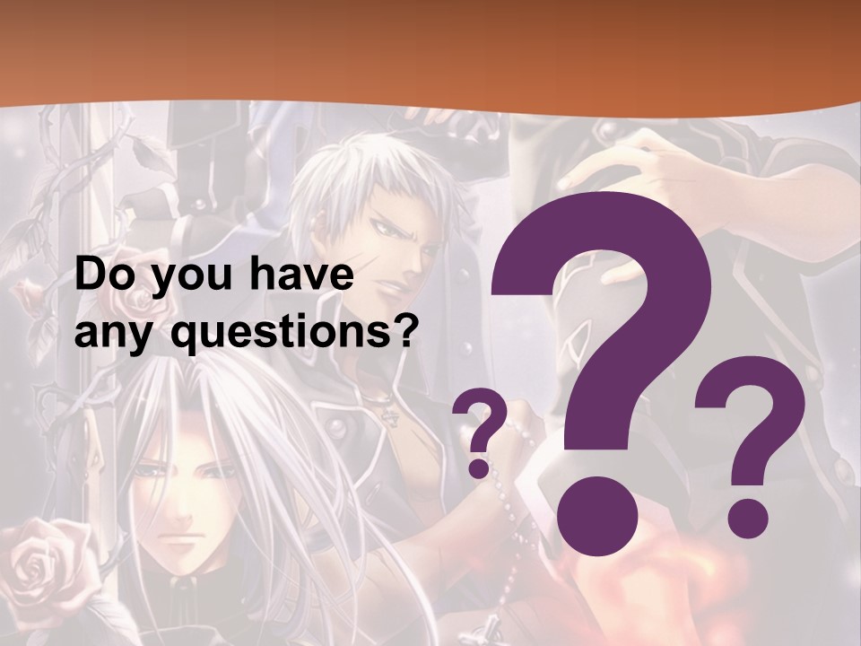 A Group Of Anime Characters With A Brown Background PowerPoint Template