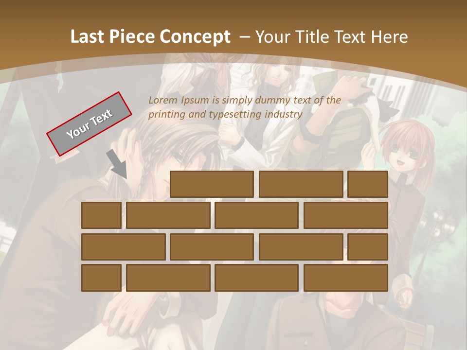 A Group Of People Standing In Front Of A Building PowerPoint Template