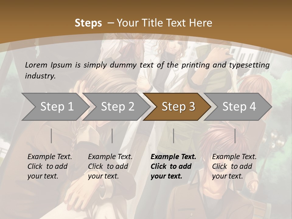 A Group Of People Standing In Front Of A Building PowerPoint Template