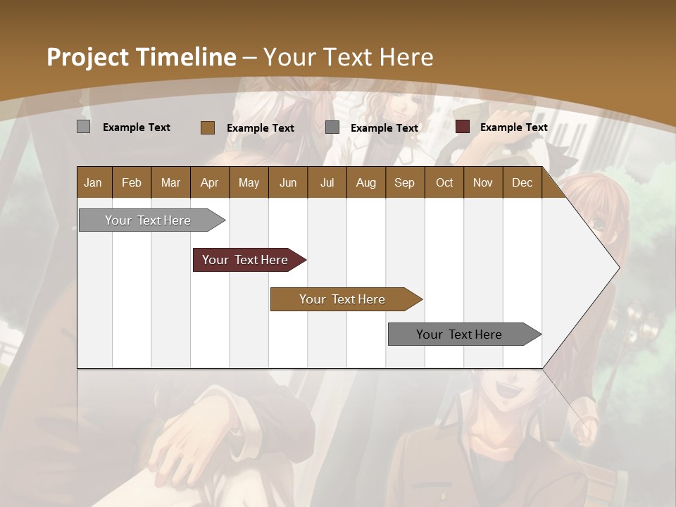 A Group Of People Standing In Front Of A Building PowerPoint Template