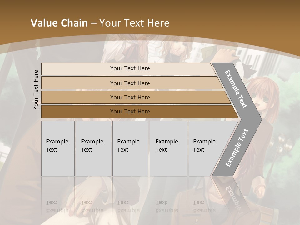 A Group Of People Standing In Front Of A Building PowerPoint Template