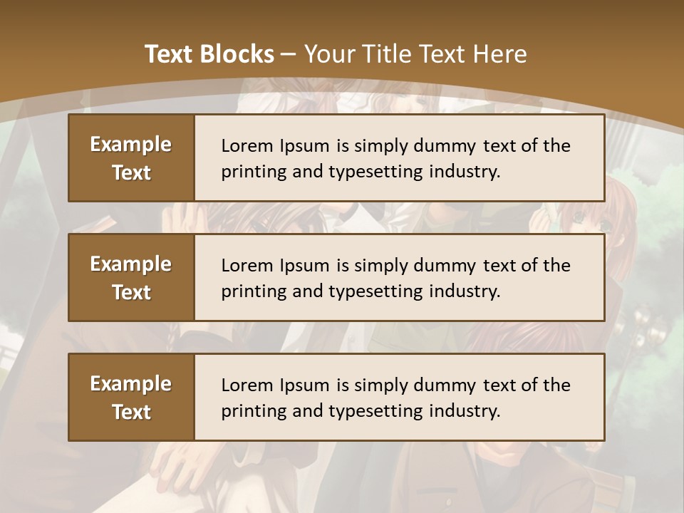 A Group Of People Standing In Front Of A Building PowerPoint Template
