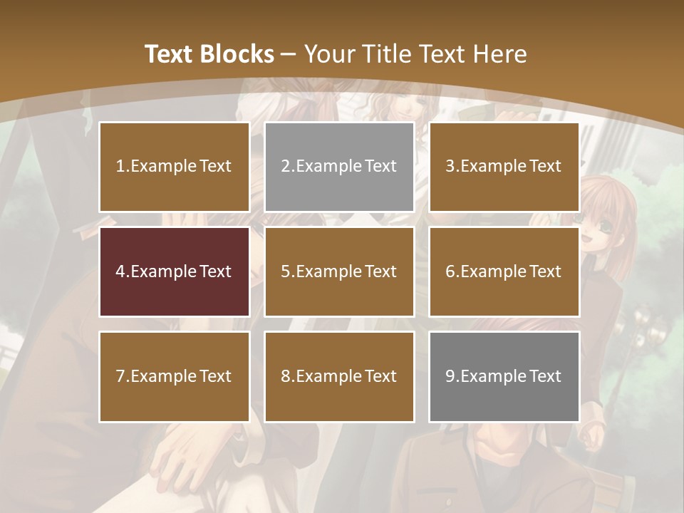 A Group Of People Standing In Front Of A Building PowerPoint Template