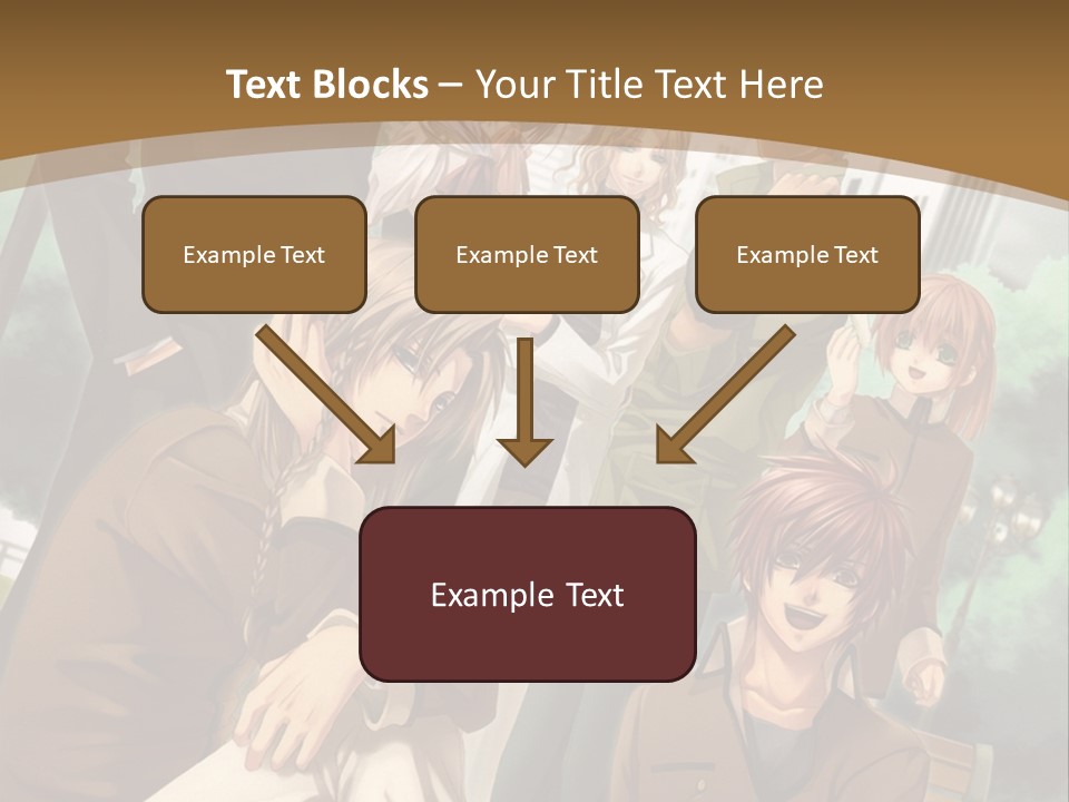A Group Of People Standing In Front Of A Building PowerPoint Template