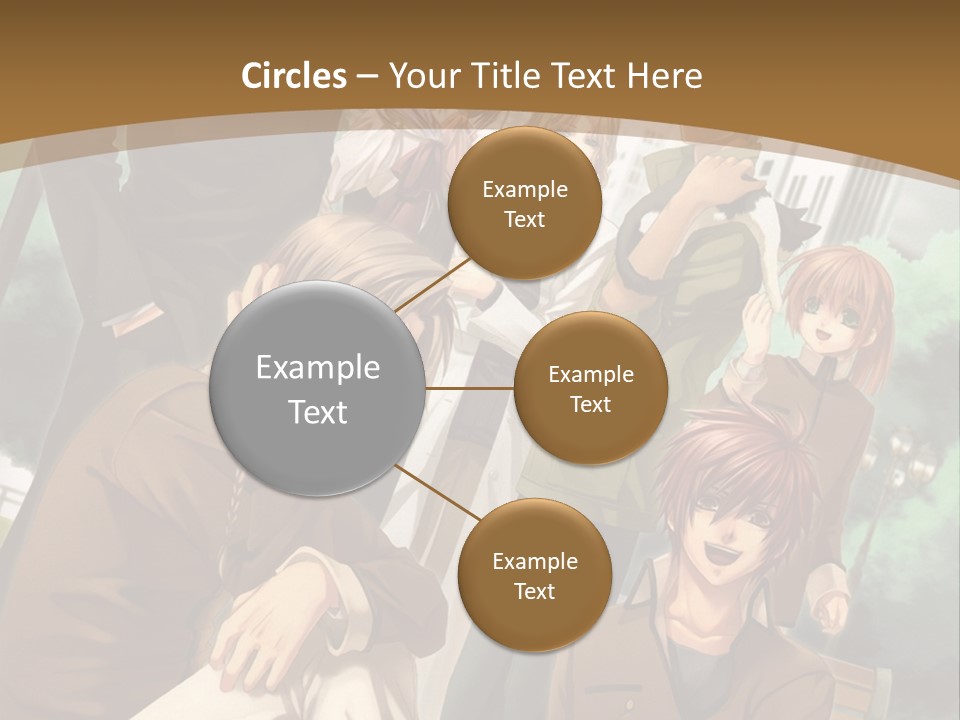 A Group Of People Standing In Front Of A Building PowerPoint Template