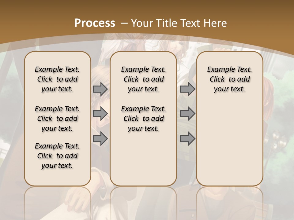 A Group Of People Standing In Front Of A Building PowerPoint Template