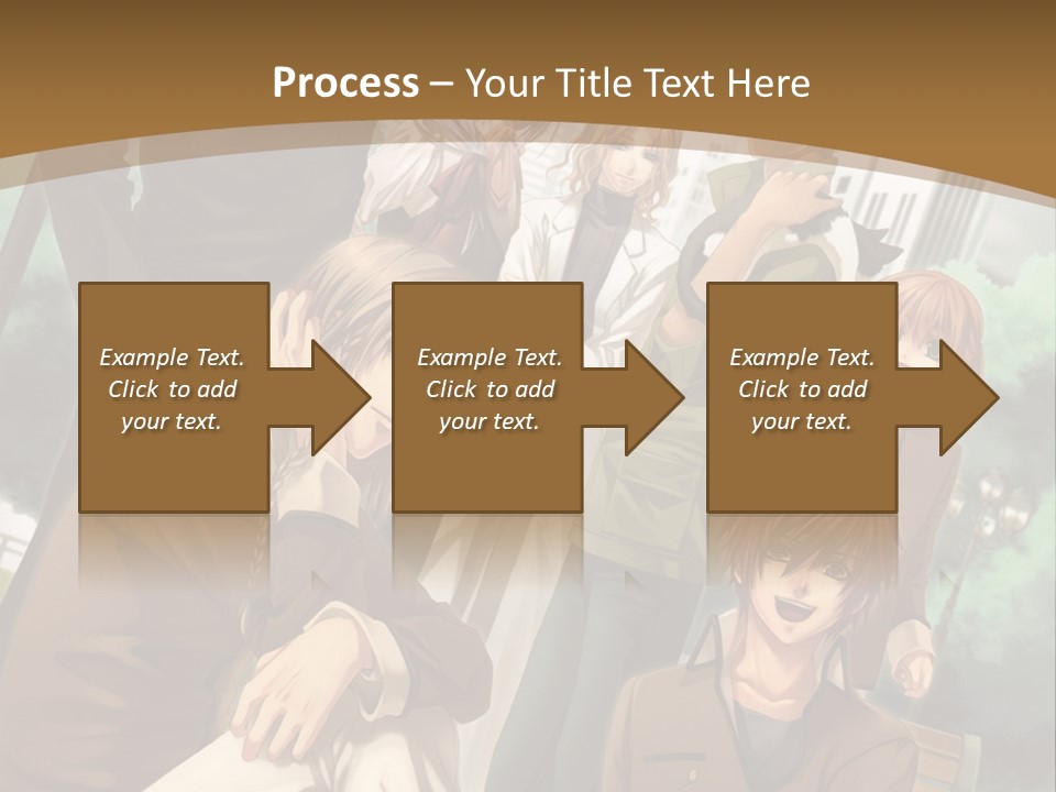 A Group Of People Standing In Front Of A Building PowerPoint Template