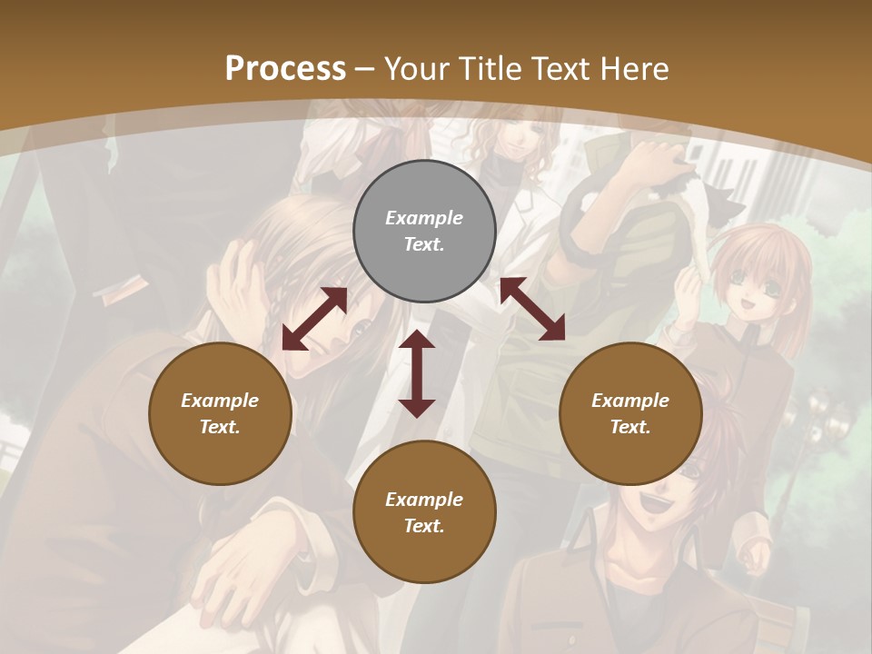 A Group Of People Standing In Front Of A Building PowerPoint Template