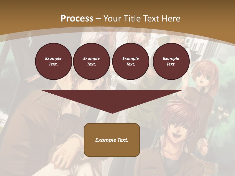 A Group Of People Standing In Front Of A Building PowerPoint Template